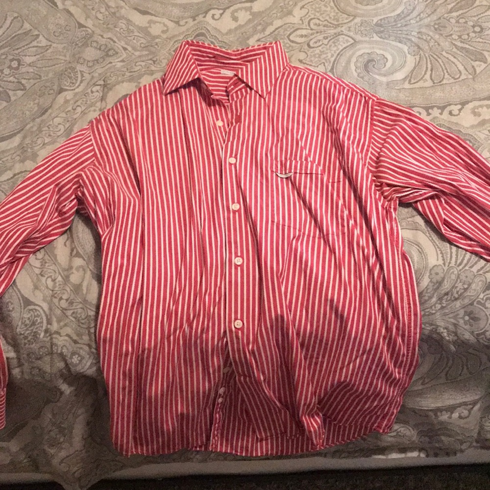 Alex Cannon pinkish red dress button up